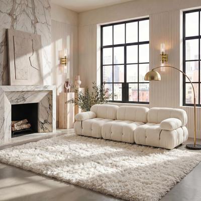 SAFAVIEH Handmade Bahija Luxe Shag 3-inch Thick Rug