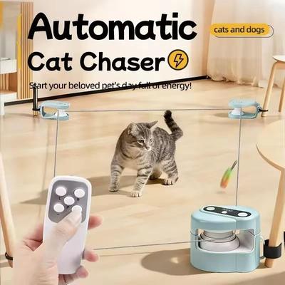 Uplift Essentials Remote Controlled Smart Cat Chaser With Bird Sounds & DIY Trajectory Remote Controlled Smart Cat Chaser With Bird Sounds & DIY Trajectory