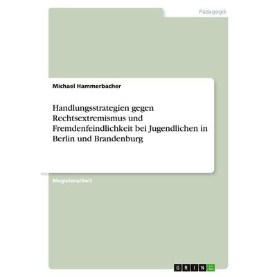 Handlungsstrategien gegen Rechtsextremismus und Fremdenfeindlichkeit bei Jugendlichen in Berlin und Brandenburg, Taschenbuch von Michael Hammerbacher,