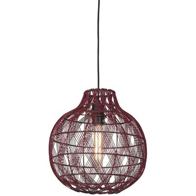 GOOD & MOJO Hängeleuchte "MENDOZA", rot (burgund), 1, Ø 35cm H: 233cm, Leuchten, Hängeleuchte