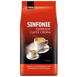 JACOBS SINFONIE Espresso Caffè Crema Kaffeebohnen 1,0 kg