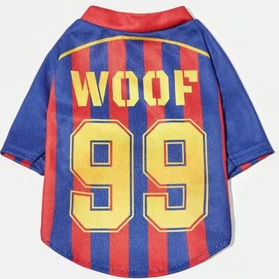 Fusion Finds Woof Dog Jersey Breathable Mesh Summer Sports Shirt For Dogs & Cats m