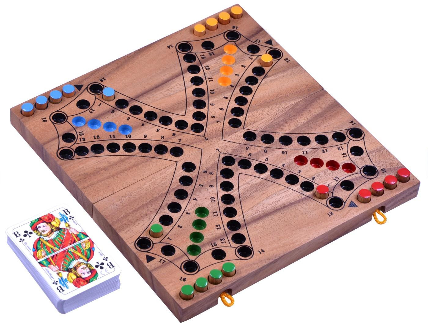 Logoplay Holzspiele Tock - Klassiek strategisch gezelschapsspel voor 4 spelers