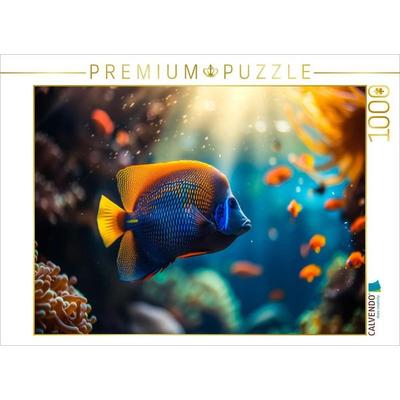 CALVENDO Puzzle m Meer gibt es keine Montageprobleme - alles schwimmt einfach davon | 1000 Teile Lege-Größe 64x48cm Foto-Puzzle für glückliche