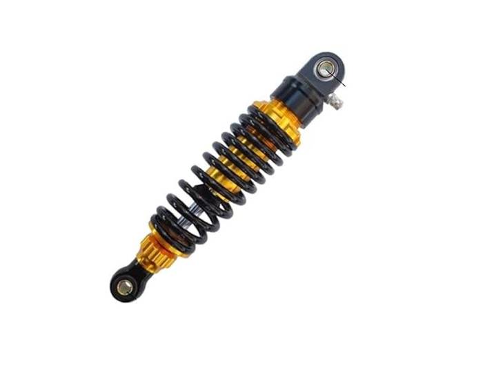 SQTGJJJ Motorrad Federdämpfung 250 260 270 290 310 330 Mm Motorrad-Dämpfungs-Stoßdämpferstreben, Anpassung Für Moped-Roller, Street-Dirt-Bike, Vespa Federstoßdämpfer(Gold OO 250mm)
