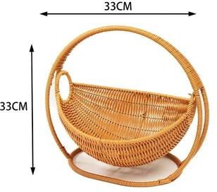 Inspired Finds Indoor Hanging Cat Hammock Bed With Rattan Style Basket & Cozy Cushion s