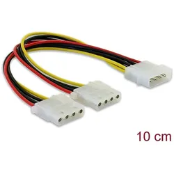 DELOCK Stromversorgung Molex 4pin -> 2x Molex 4pin St/Bu/Bu