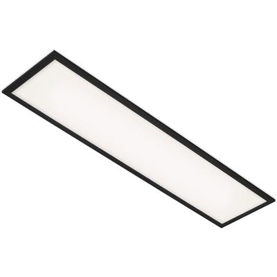 BRILONER LEUCHTEN LED Panel "7067015 Simple", weiß, Leuchten, Deckenlampe, 100x25x6cm, Schwarz, 22W, Wohnzimmer, Schlafzimmer, Flur