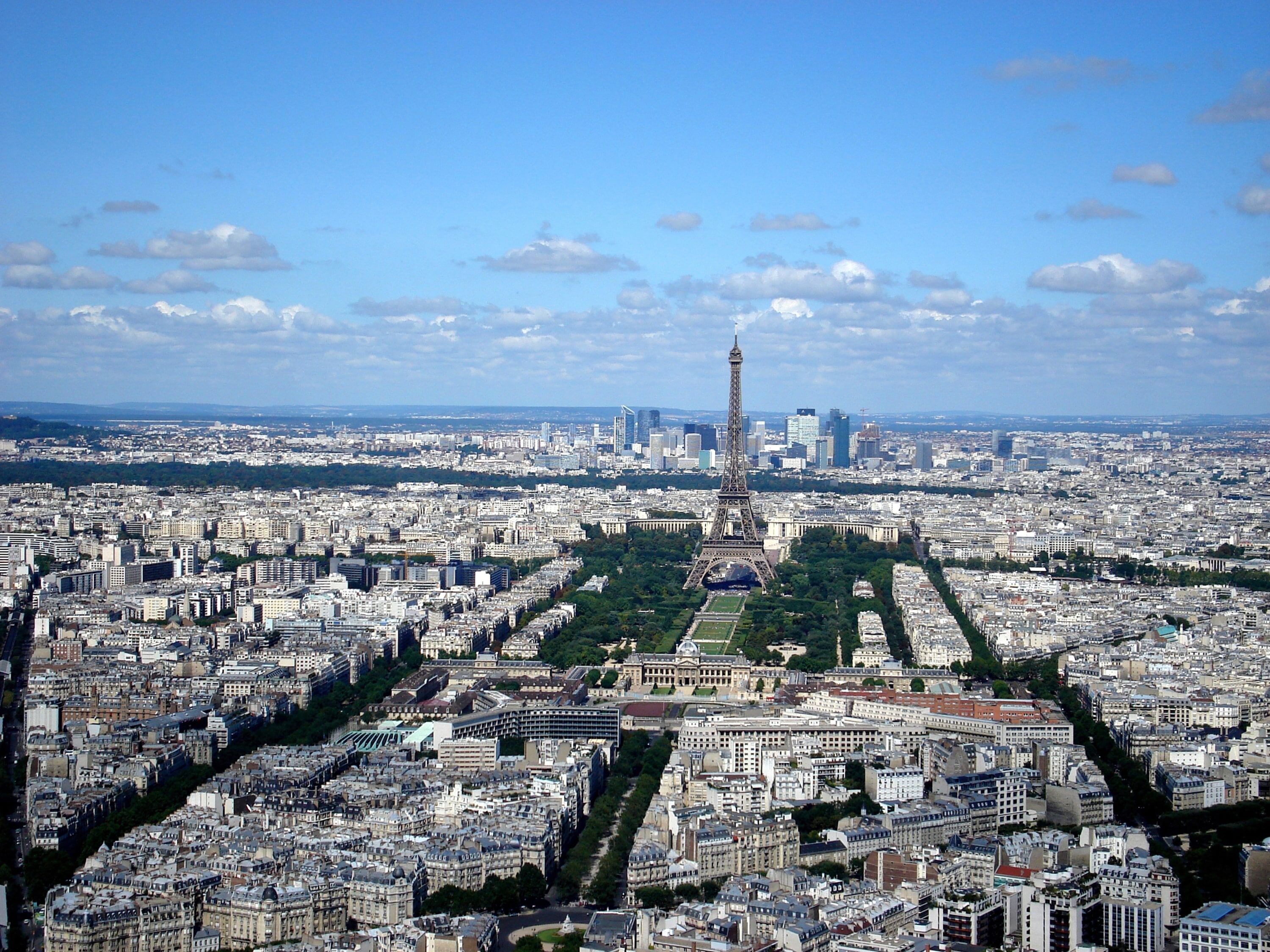 Fototapete PAPERMOON "PARIS-FRANKREICH STADT SKYLINE TOUR EIFFEL KUNST MODE", bunt, B:1,5m L:1,11m, Vlies, Tapeten, Fototapete bunt B/L: 1,5m x 1,11m, Bahnen: 7 Stk.
