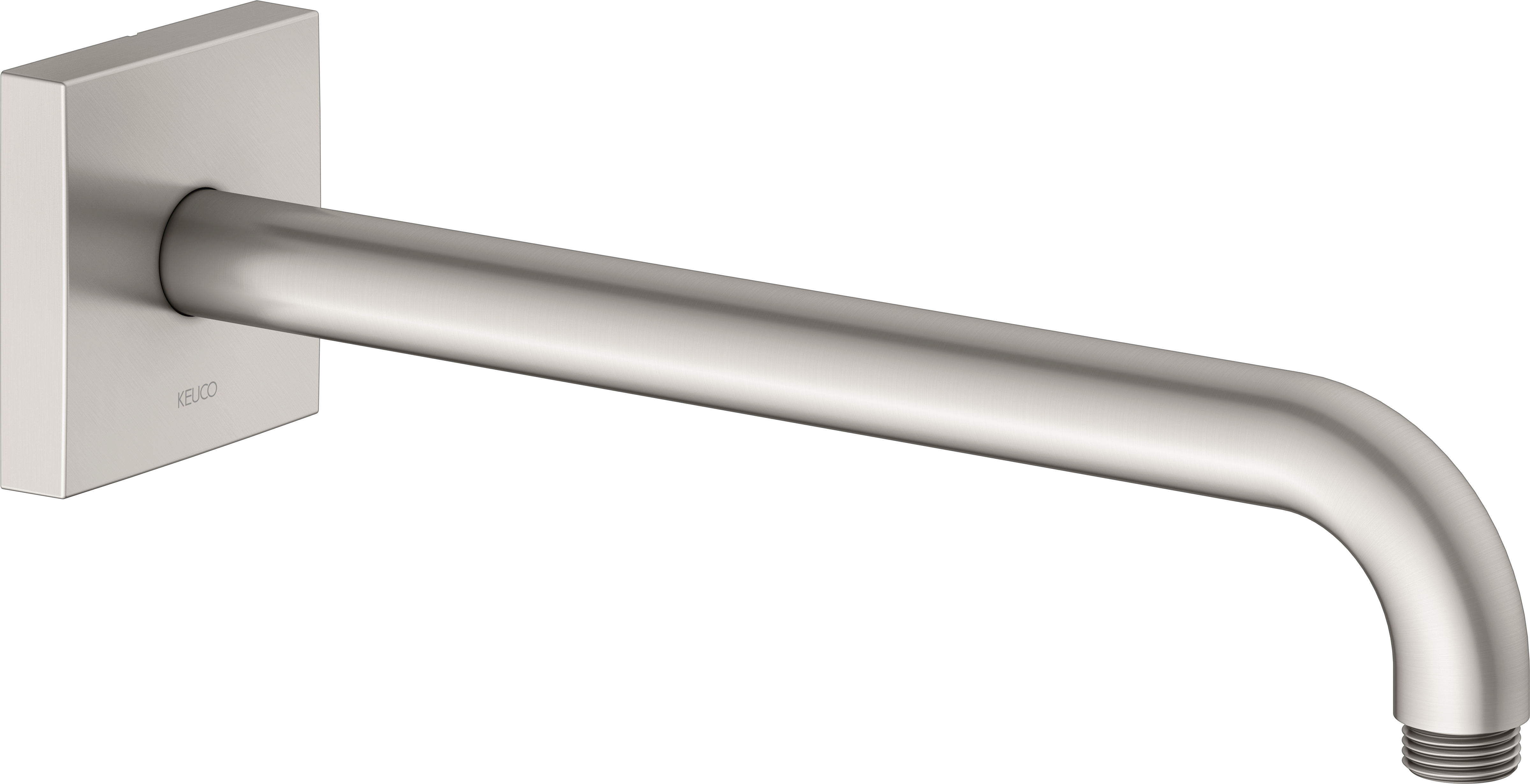 Keuco bras de douche 53088050302 nickel brossé, saillie 312 mm, pour raccordement mural G 2000 / 2