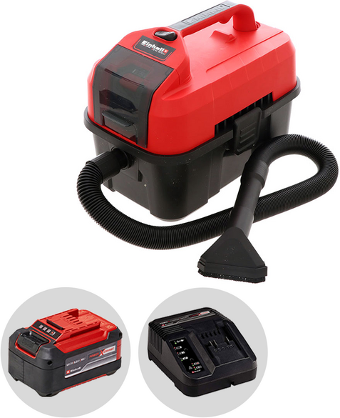 Einhell TE-VC 18/10 Li - Aspiratore portatile a batteria - 18V 5.2Ah