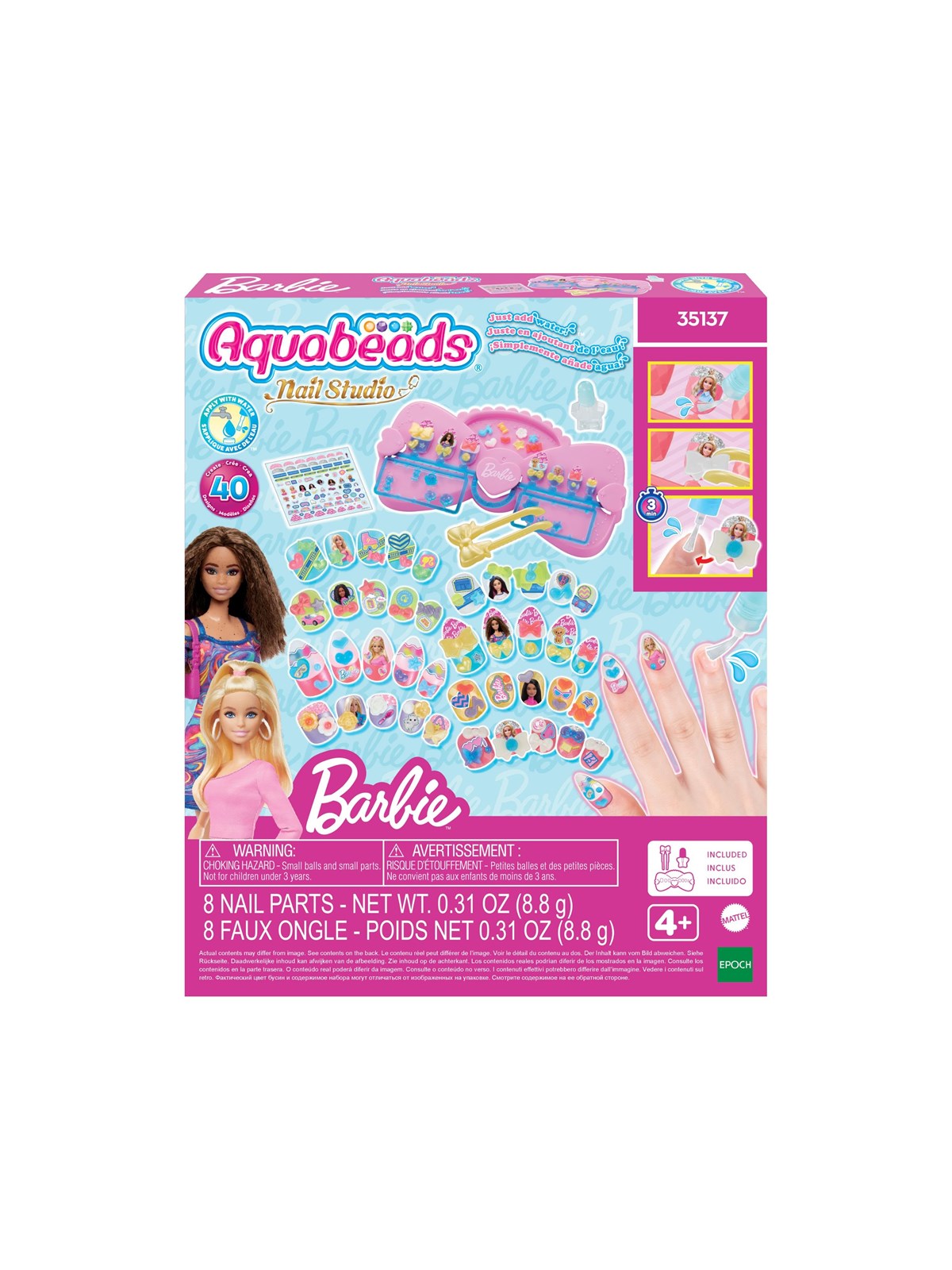 Aquabeads Nail Studio Barbie Designer Kit
