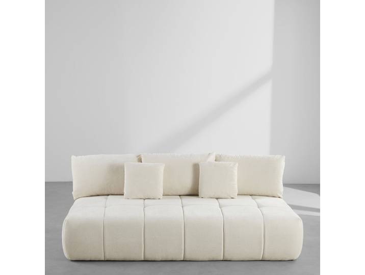 Canapé convertible 3 places beige