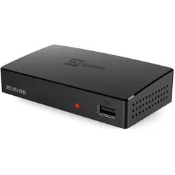 Telesystem Digitaler terrestrischer Decoder (DVB-T, DVB-T2), TV Receiver, Schwarz