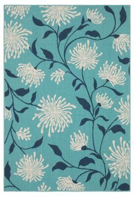 Style Haven Miramar Blossoms Blue/ Navy Indoor/Outdoor Area Rug-