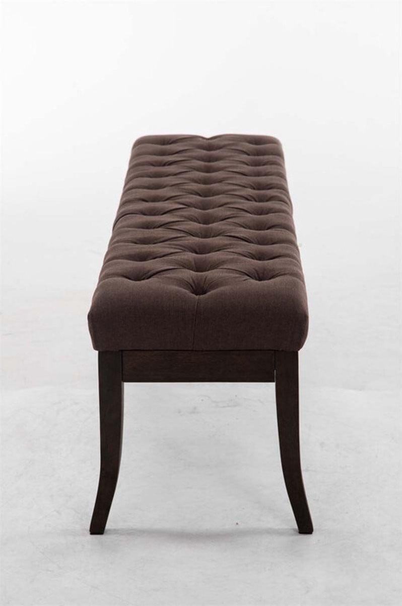 CLP Ramses Chesterfield Bank in bruine stof, Breedte: 150 cm