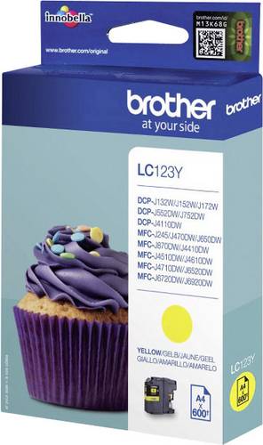 Brother Druckerpatrone LC-123Y Original Gelb LC123Y