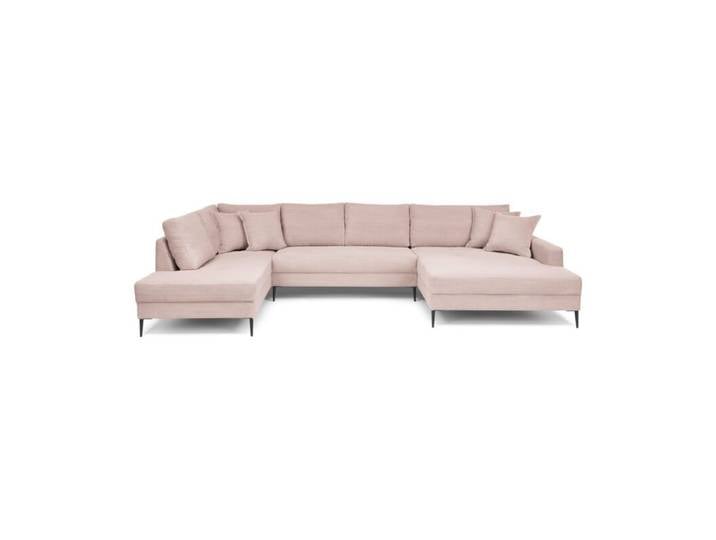 Trendstore Hilary Wohnlandschaft in Cord - Cord Zoom flamingo ,