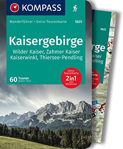Walter Theil - KOMPASS Wanderführer Kaisergebirge: mit Extra-Tourenkarte, GPX-Daten zum Download - Preis vom 11.10.2026 03:10:56 h