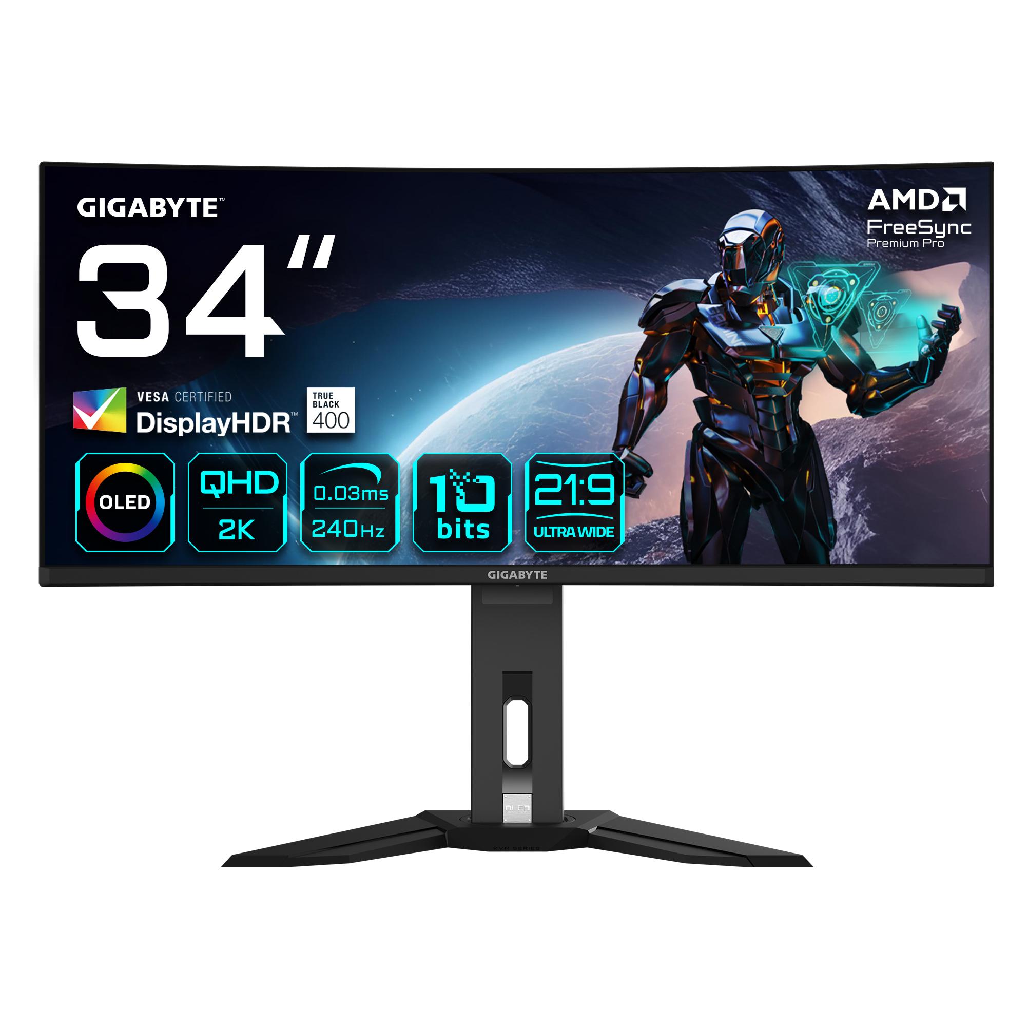 Gigabyte MO34WQC2 EK (3440 x 1440 Pixel, 34") (MO34WQC2-EK)