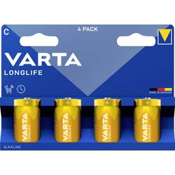 Varta VARTA Longlife C Blister 4 Baby (C)-Batterie Alkali-Mangan 1.5 V 4 St. 4114101424