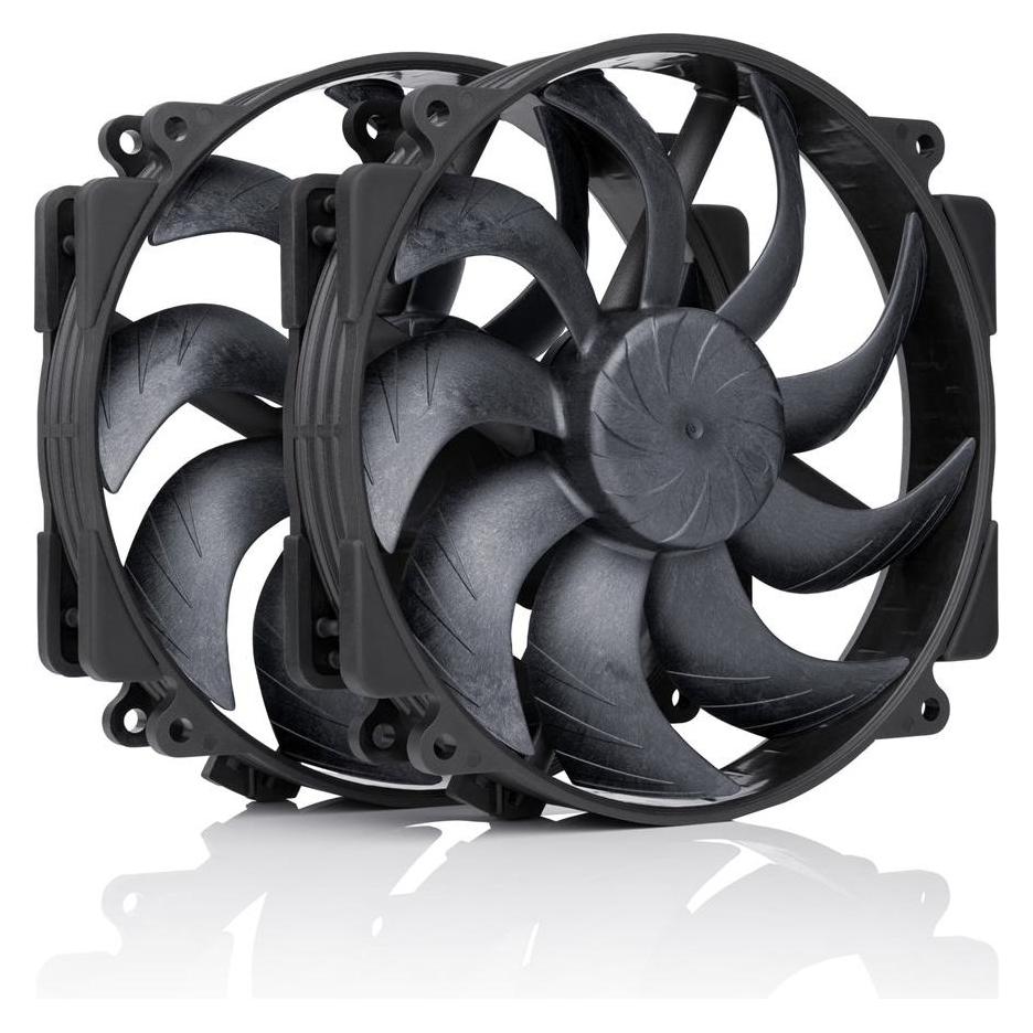 Noctua NF-A14x25r G2 PWM Sx2-PP chromax.black (140 mm, 2x) (NF-A14x25r G2 PWM Sx2-PP chromax.black)