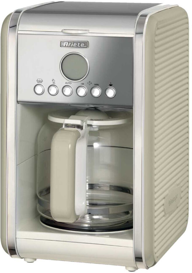 Ariete Vintage 12 Cup Drip Filter Coffee Maker Blue Cream 2.8L