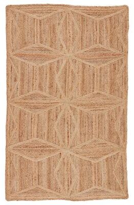 Juniper Home Bancroft Beige Natural Jute Geometric Area Rug
