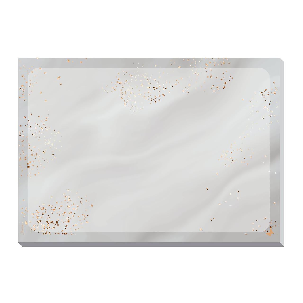 SIGEL Schreibtischunterlage Glittery Joy grau/gold 30 Blatt
