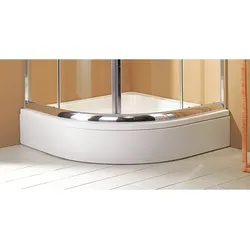 Schulte  Schürze  für  Duschbecken  Flach  Rund  Radius  550  Alpinweiß