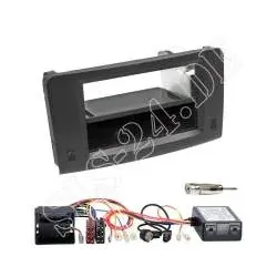Autoradio 1-DIN Radioblende + CAN-BUS Adapter Einbauset für MERCEDES M-Klasse...
