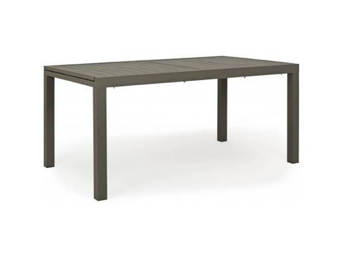 Table extérieure - Hilde - 160/240 x 90 - Gris - Allonge intégré - Structure en aluminium