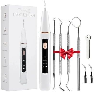 Uplift Essentials Electric Dental Scaler And Tartar Remover With Ultrasonic Plaque Cleaning Kit with Kit