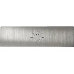 DoorBird Lichttasterblende für rechteckigen Lichttaster – Edelstahl V4A