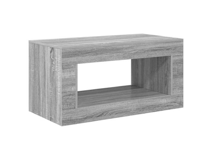 Xhnifbn Couchtisch Modern Wohnzimmertisch Graues Sonoma 99,5x50x50 cm Schicker Beistelltisch im Dekor Graues Sonoma für Wohnzimmer und Büro, feuchtigkeitsbeständig und stabil.