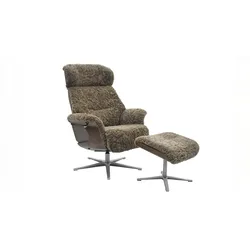 RELAXSESSEL TOSAR Grau Schaffell Relaxfunktion