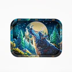 DIAMOND DOTZ - Diamond Painting Box Wolf mit Vollmond