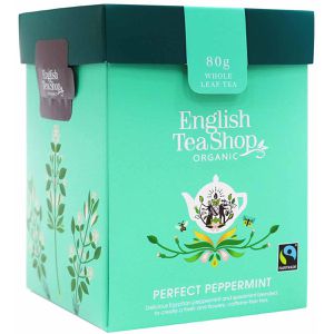 EnglishTeaShop Tee Perfect Peppermint, in Geschenkbox, BIO, Kräutertee, fairtrade, loser Tee, 80 g