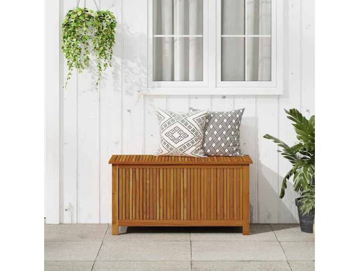 &Mode Boîte de rangement de jardin/Coffre à Coussin Extérieur - 113x50x58 cm - Bois d'acacia solide Sale822238