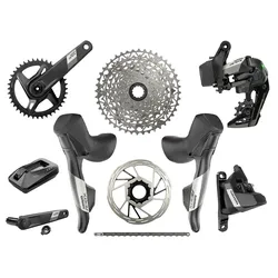 SRAM Apex XPLR AXS Wide Disc HRD Flat Mount Gravel Gruppe 1x12 | Quarq