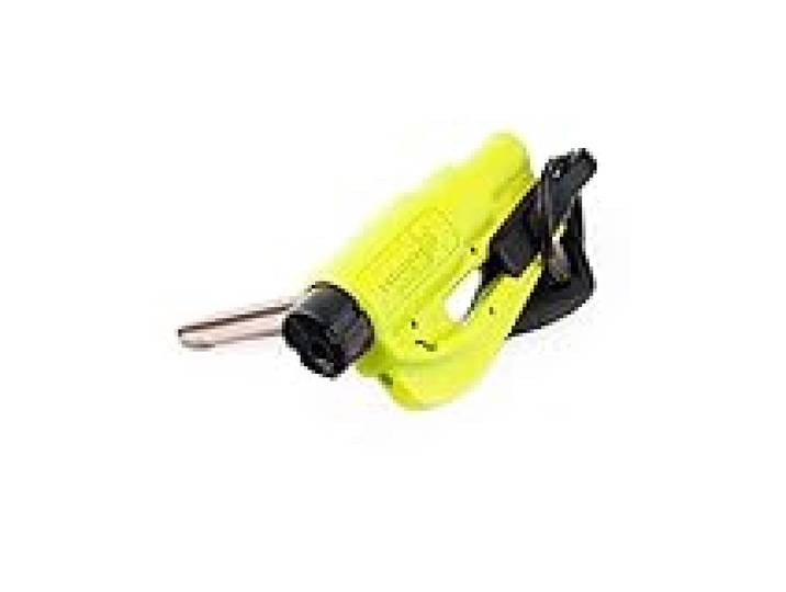 RESQ ME 98730 Outil de Sécurité en Porte-Clés 2-en-1, Jaune - 1 Unité