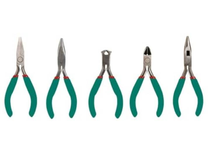 Velleman Set van 5 precisietangen, voor professioneel en hobbymatig gebruik