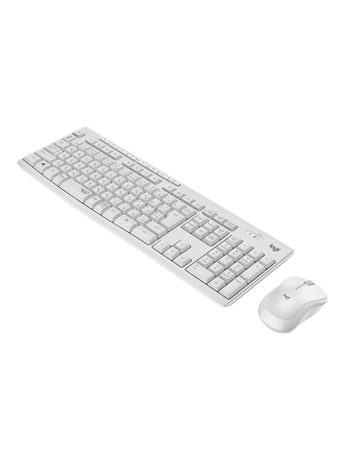 Logitech MK295 Silent - keyboard and mouse set - French - off white Input Device - Tastatur & Maus Set - Französisch - Weiss