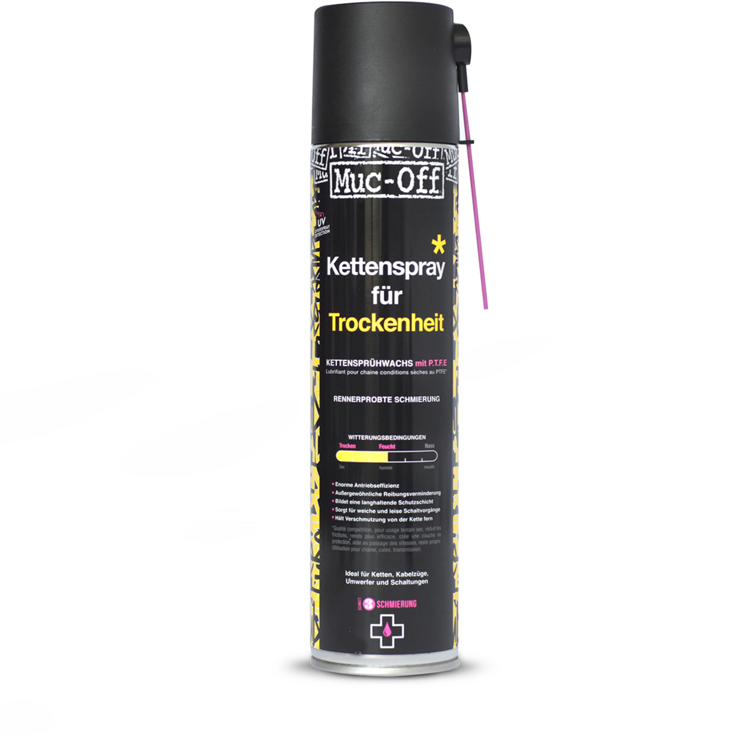 Muc Off Dry PTFE Chain Lube Schmiermittel Fahrradwerkzeug & Fahrradpflege Größe 400ml