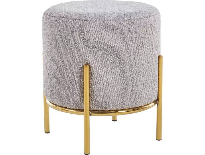 mutoni - Hocker Flubstix taupe gold 35, One Size, Multicolor
