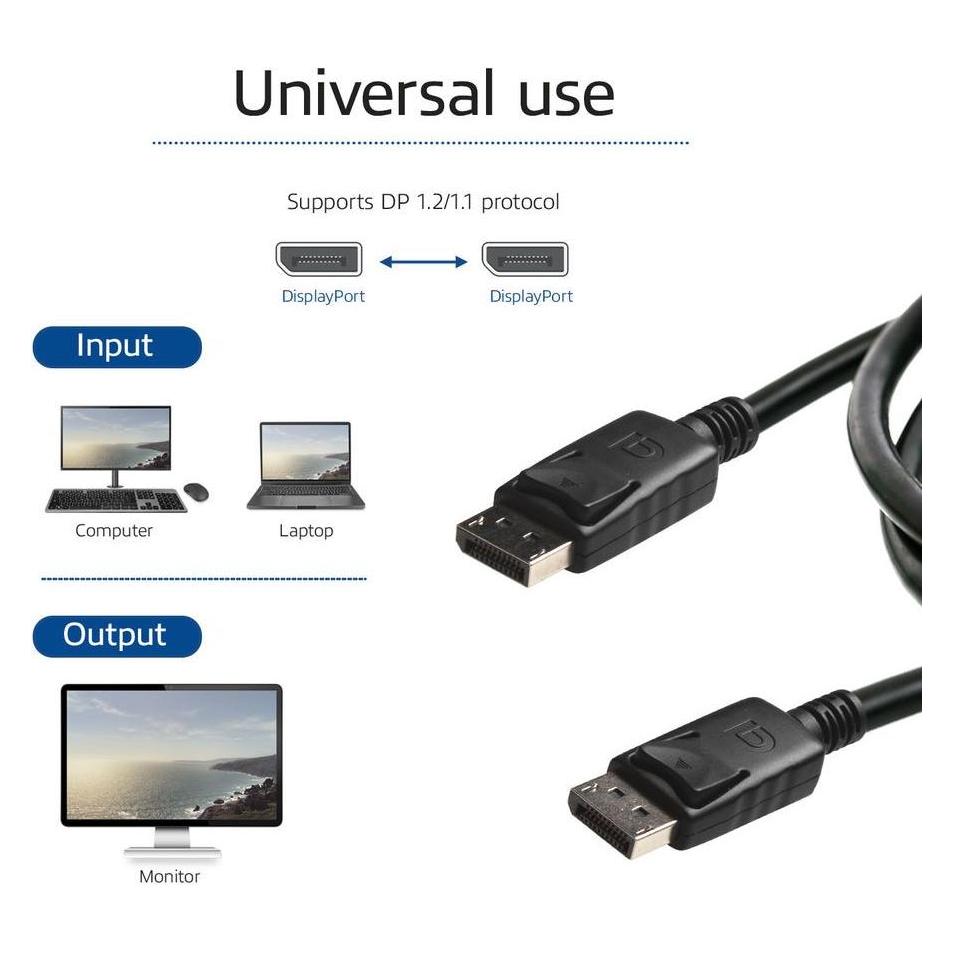 ACT 3 metre DisplayPort cable male (3 m) (AK3981)
