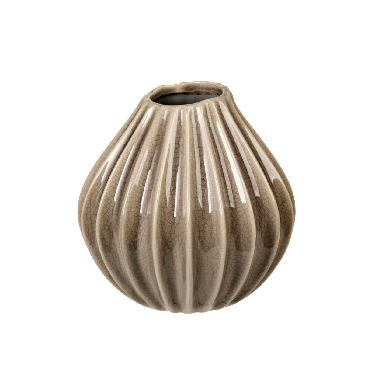 Broste Copenhagen Wide vaas - rainy day - Hoogte: 15 cm