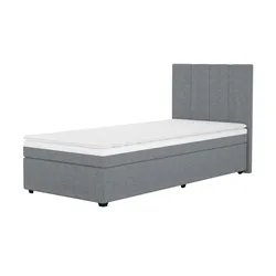 Boxbett  Duke , grau , Maße (cm): B: 97 H: 104