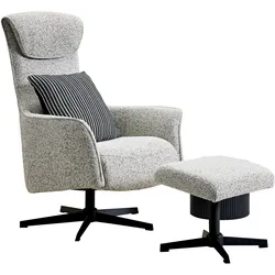 Welnova Relaxsessel mit Hocker VICTORIA - B/H/T ca. 78.00x111.00x81.00