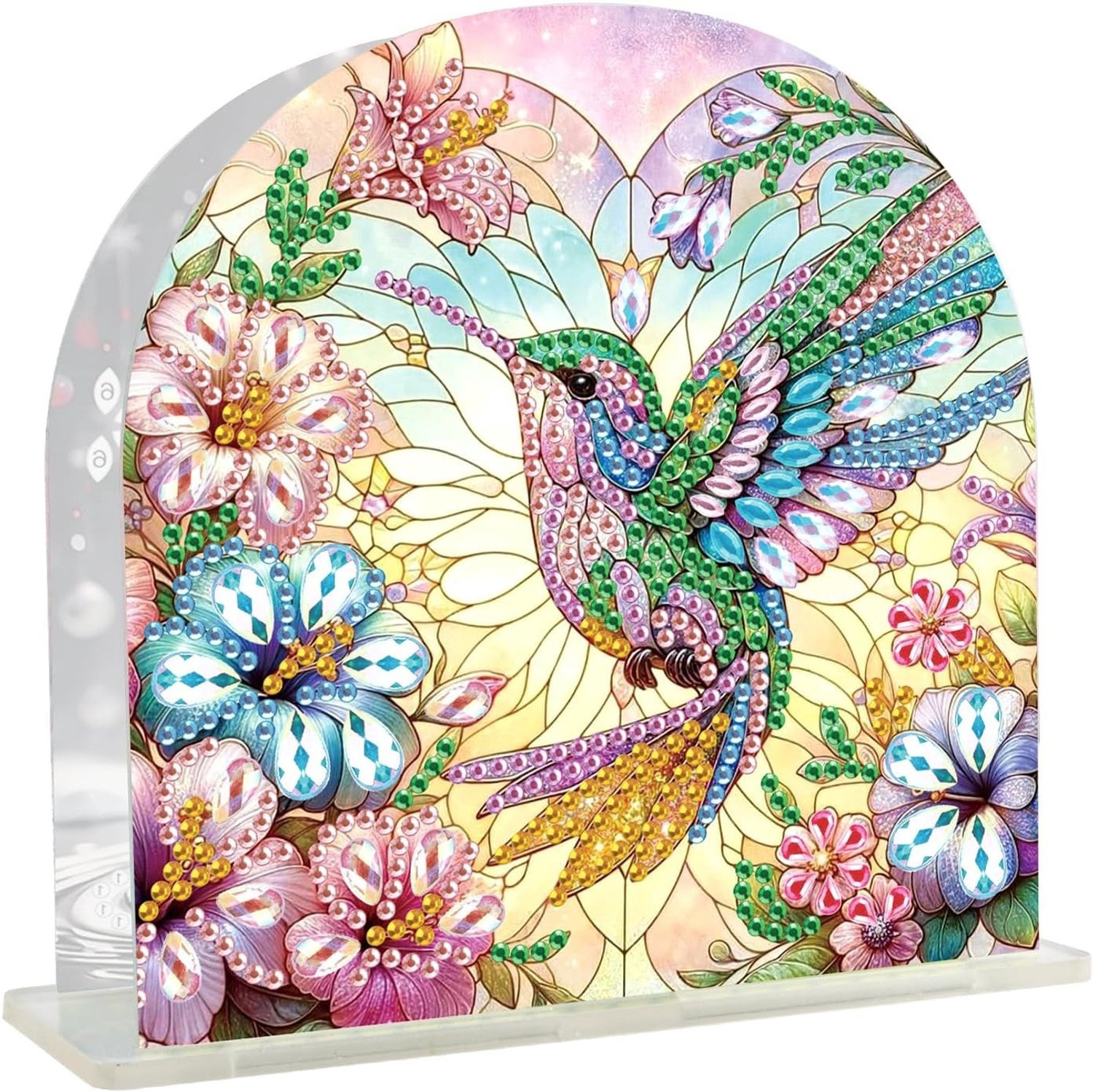 Diamant Schilderij Servettenhouder voor Tafel, Keuken en Restaurant Decoratie met Schilderen op Nummer Accessoires, 15x15 cm